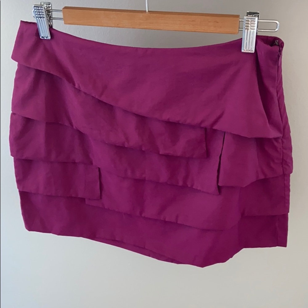 Tiered miniskirt